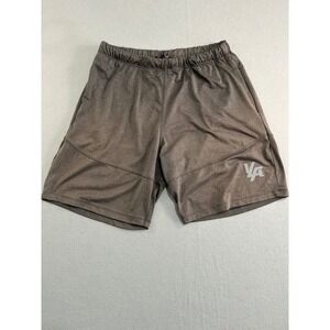 YoungLA Athletic Shorts Mens Size Large Gray Zipper Pockets Reflective‎ Logo
